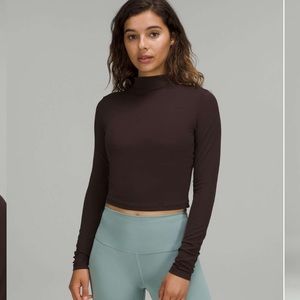 Lululemon Mock Neck Crop Top
